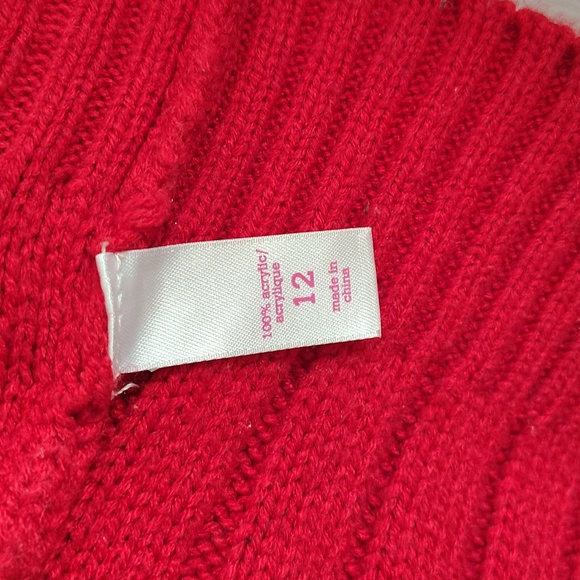 Justice Girl's Red Knit Sweater Dress - Picture 5 of 7